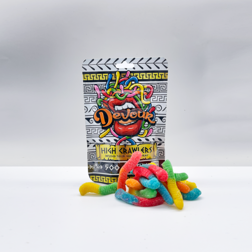 Devour Gummy High Crawlers, devour edibles 500mg